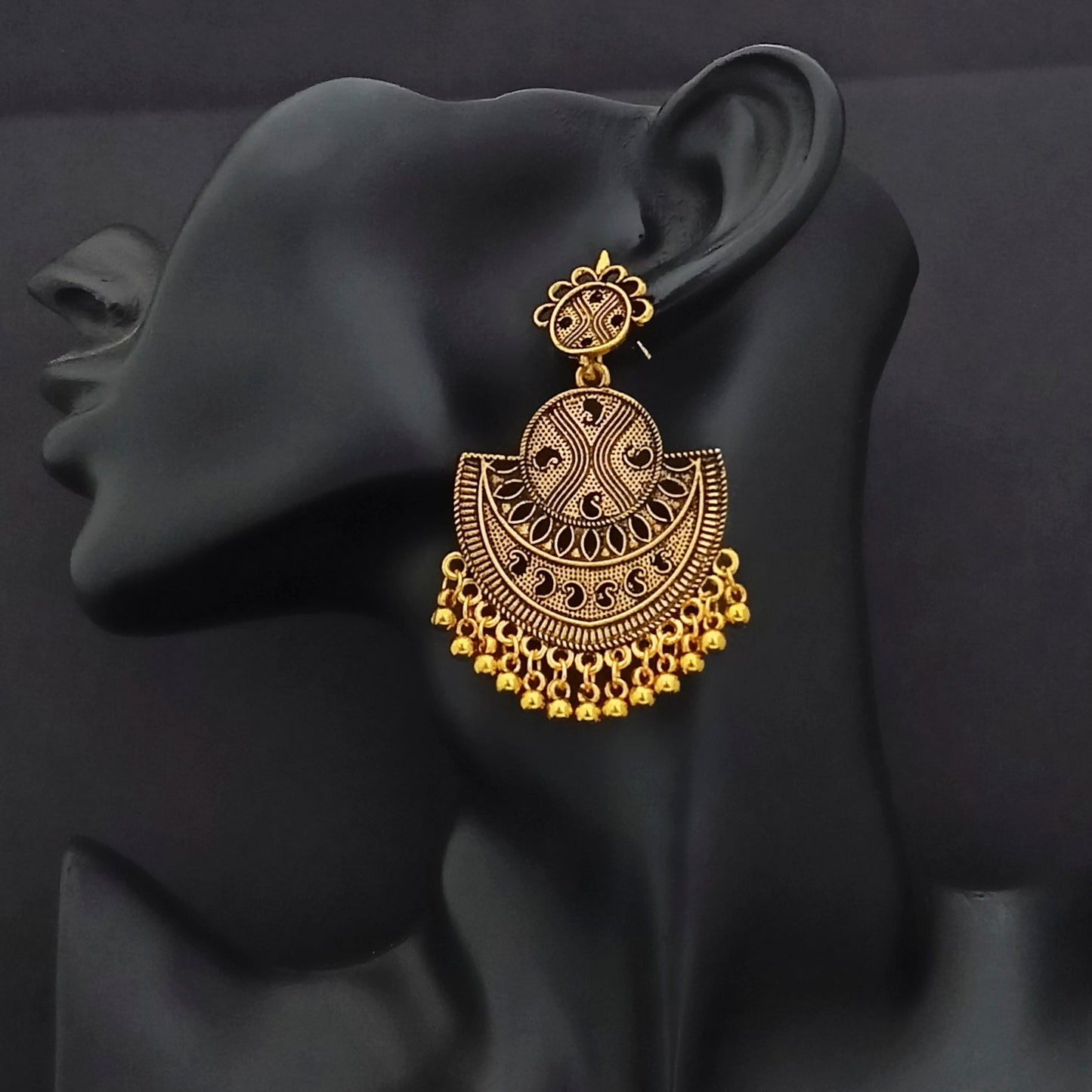 Classy Gold Plated Dangler Earrings
