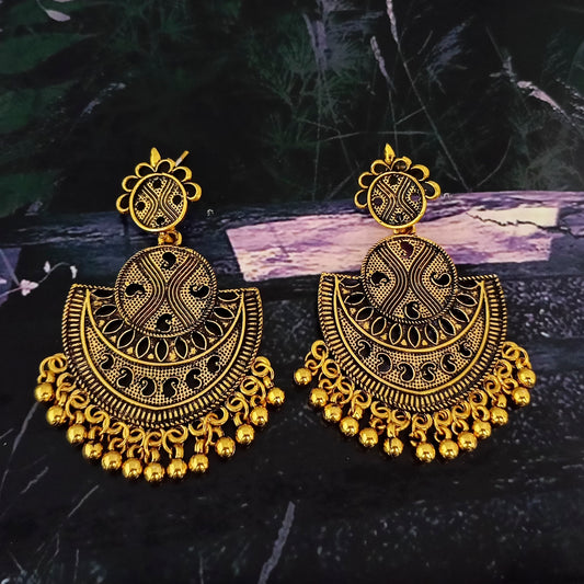 Classy Gold Plated Dangler Earrings