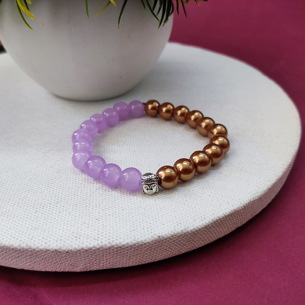 The99Jewel Amethyst Heart & Hematite Gemstone Bracelet