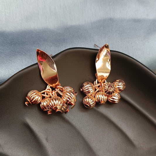 Rose Gold Plated Dangler Earrings