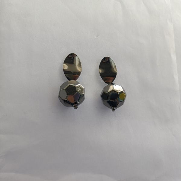 The99Jewel Black Plated Dangler Earrings