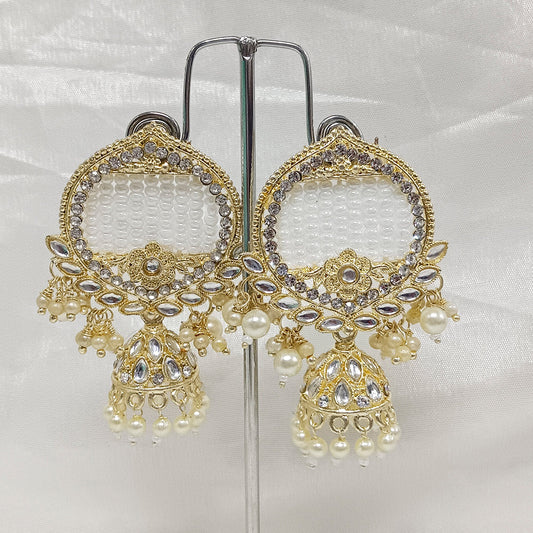 Austrian Stone Gold Plated Dangler Earrings