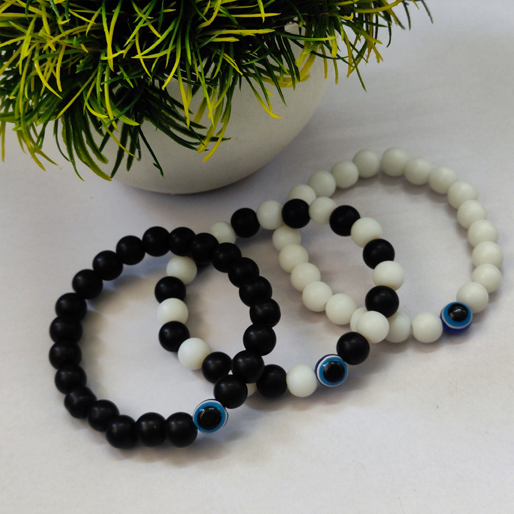The99Jewel Trinity Evil Eye Beads Bracelet Combo - 1005264