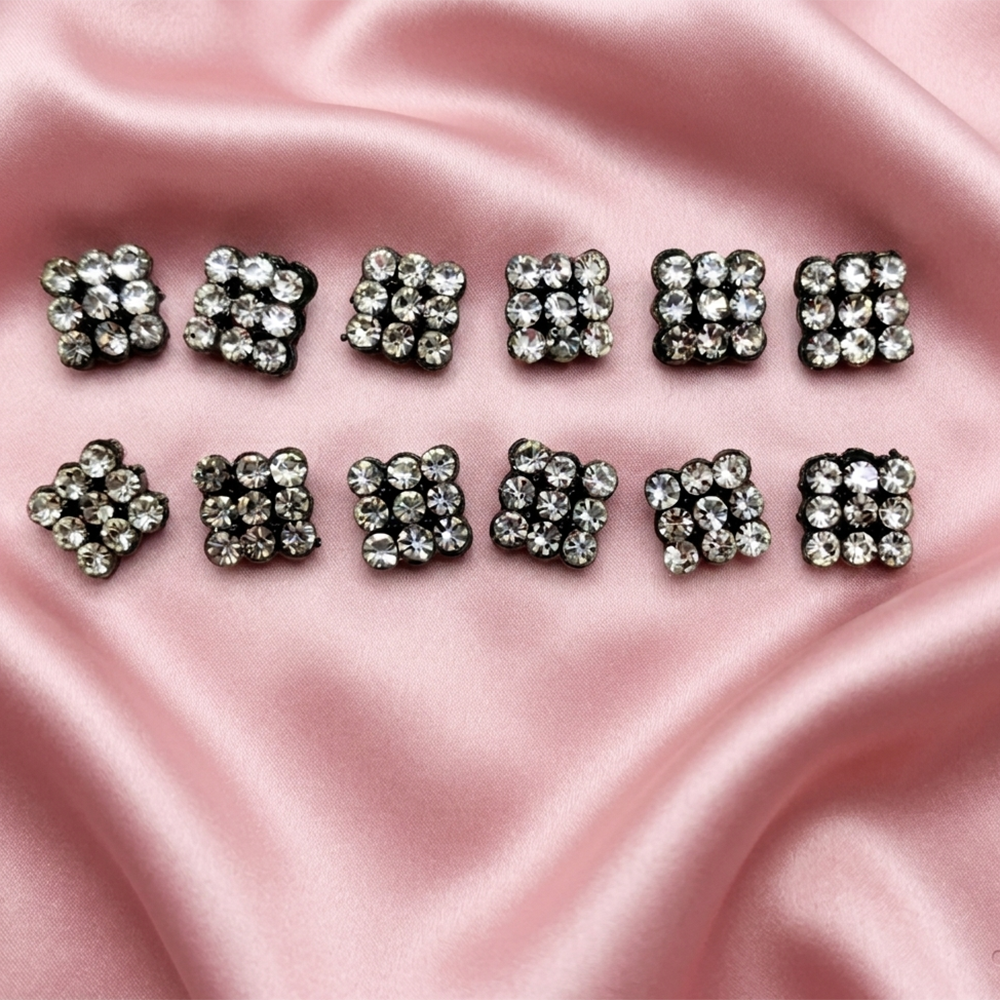 The99Jewel Shiny Austrian Stone Set of 6 Studs Earrings