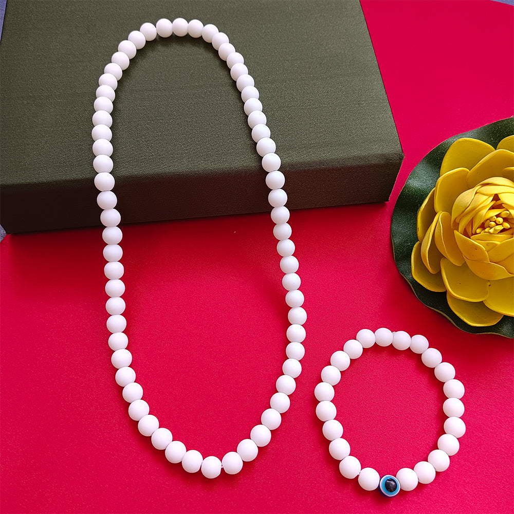 The99Jewel Handcrafted Mala & Bracelet Jewellery Combo for Men