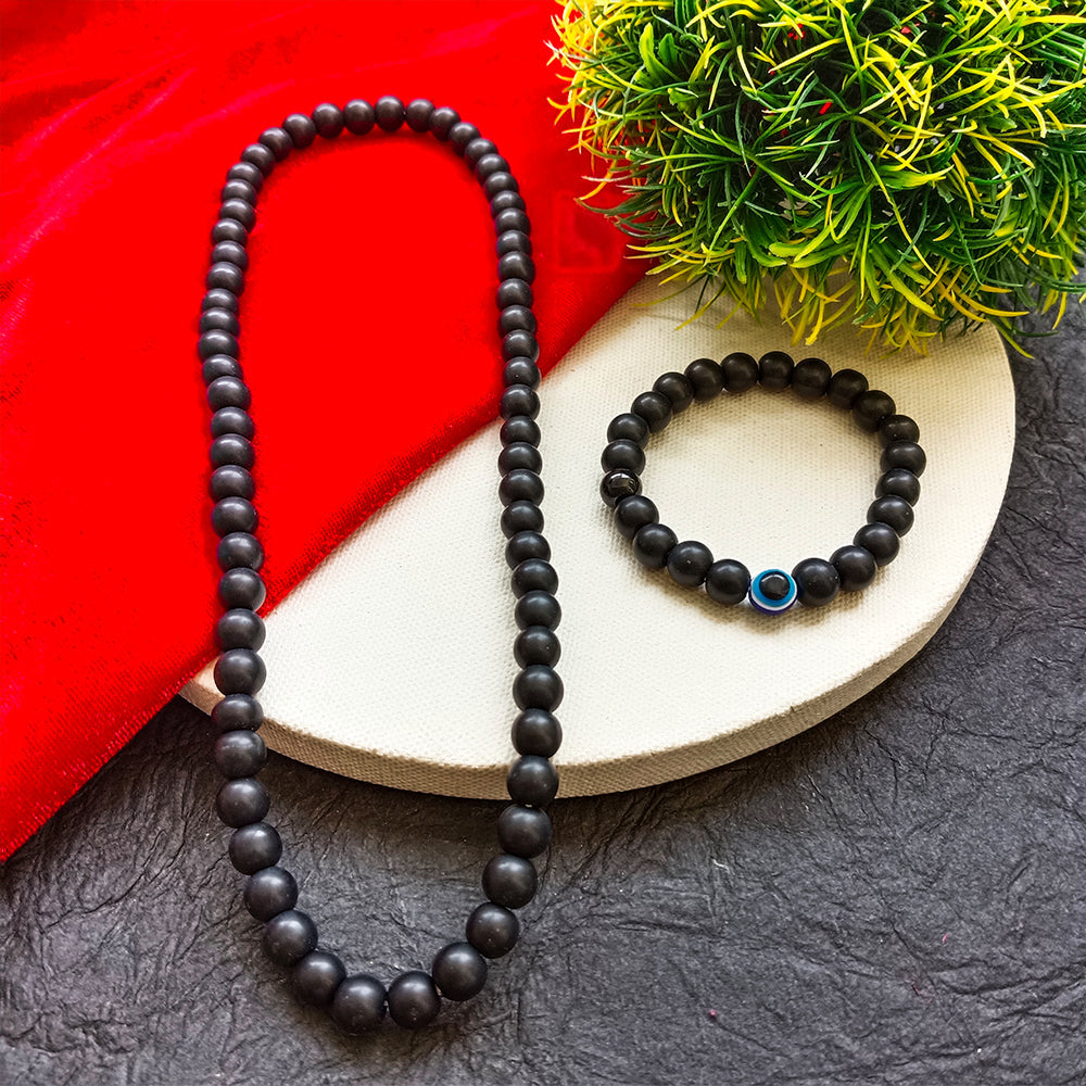The99Jewel Handcrafted Mala & Bracelet Jewellery Combo for Men