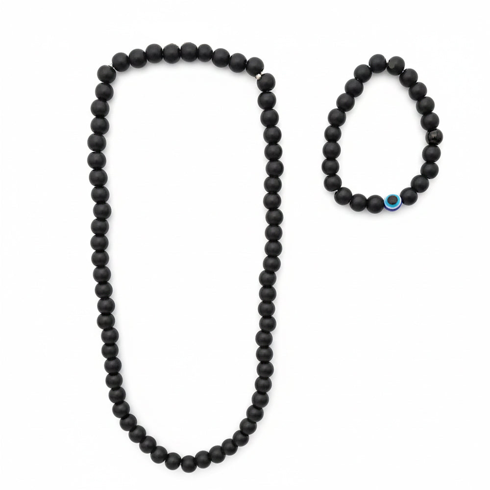 The99Jewel Handcrafted Mala & Bracelet Jewellery Combo for Men
