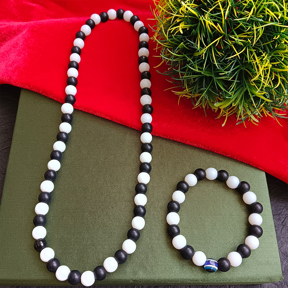 The99Jewel Handcrafted Mala & Bracelet Jewellery Combo for Men