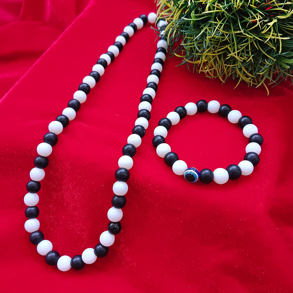 The99Jewel Handcrafted Mala & Bracelet Jewellery Combo for Men
