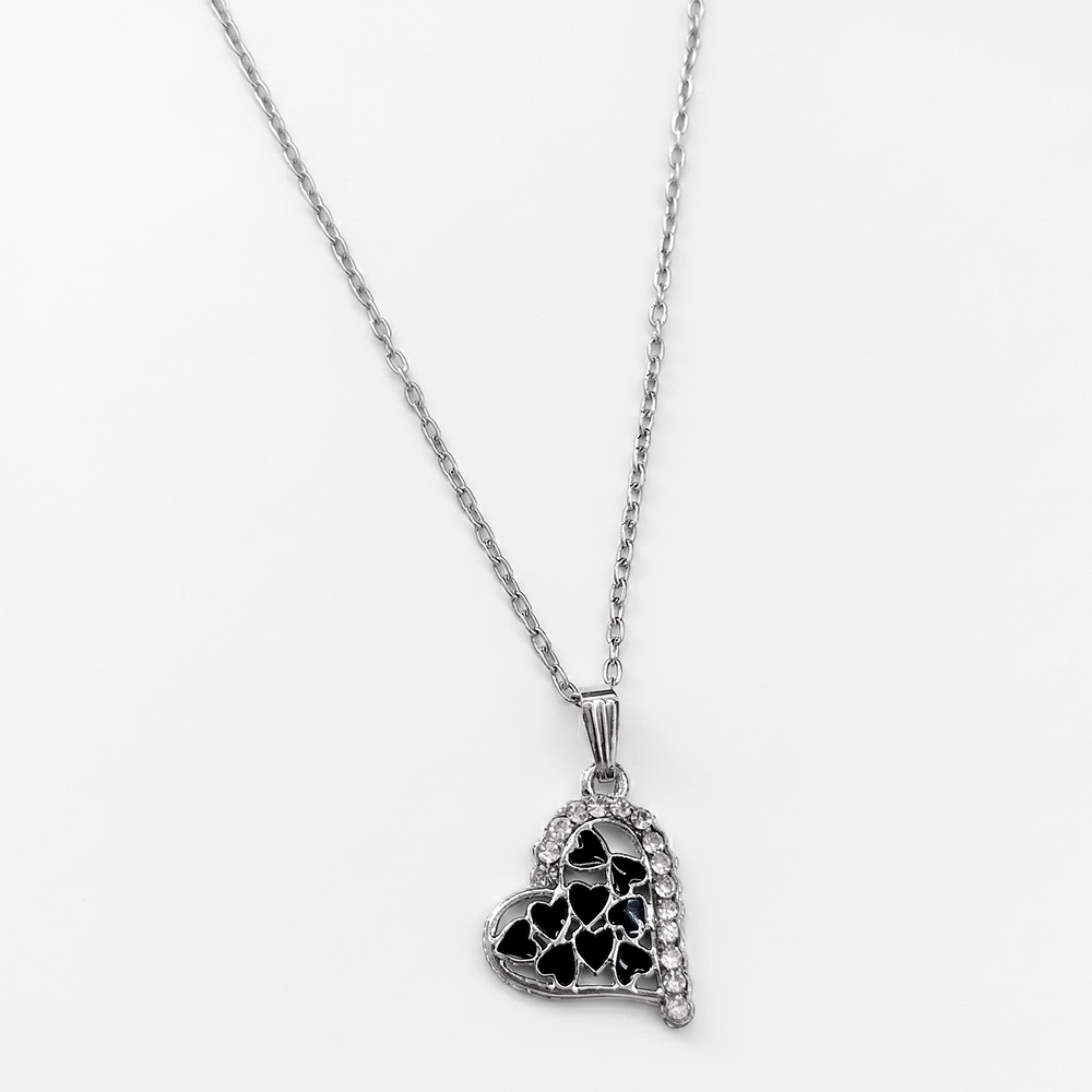 The99Jewel Silver Plated Chain Pendant Earrings Rings And Bracelet Jewellery Combo Set