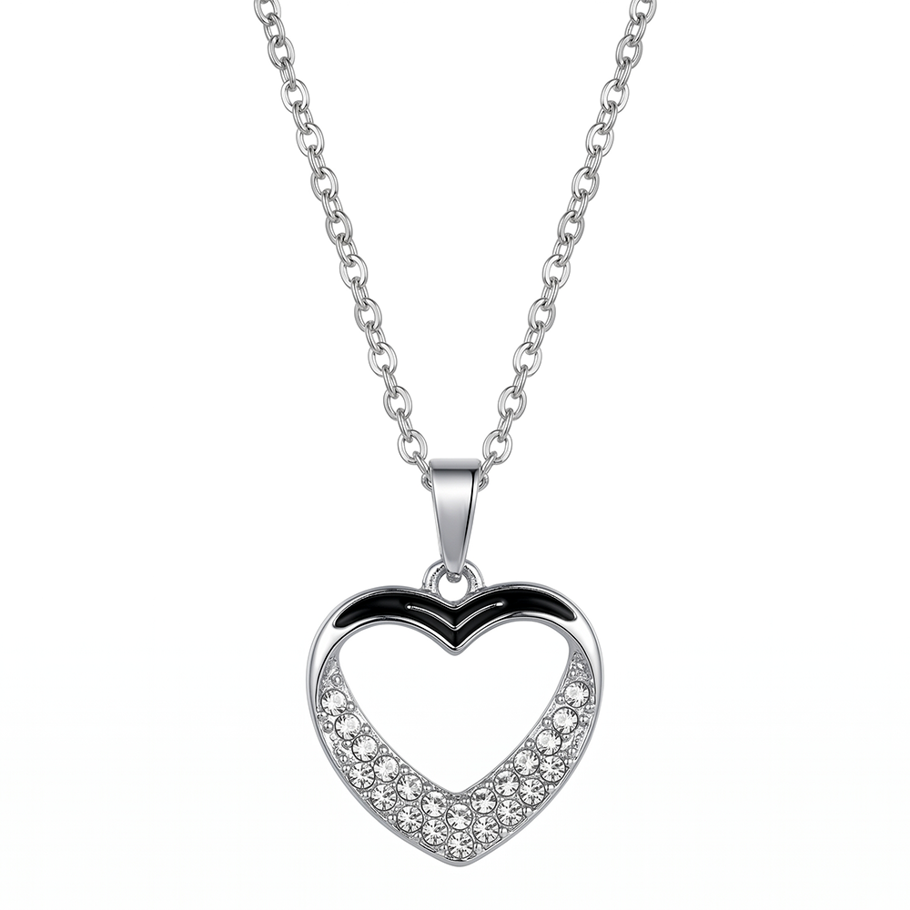 The99Jewel Silver Plated Chain Pendant Earrings Rings And Bracelet Jewellery Combo Set