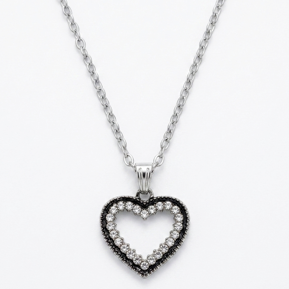 The99Jewel Silver Plated Chain Pendant Earrings Rings And Bracelet Jewellery Combo Set
