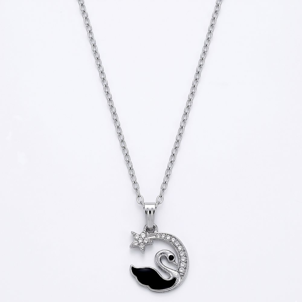 The99Jewel Silver Plated Chain Pendant Earrings Rings And Bracelet Jewellery Combo Set