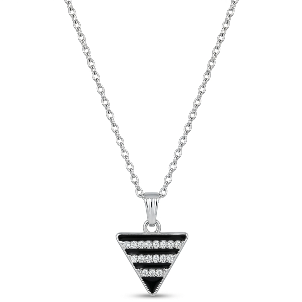 The99Jewel Silver Plated Chain Pendant Earrings Rings And Bracelet Jewellery Combo Set
