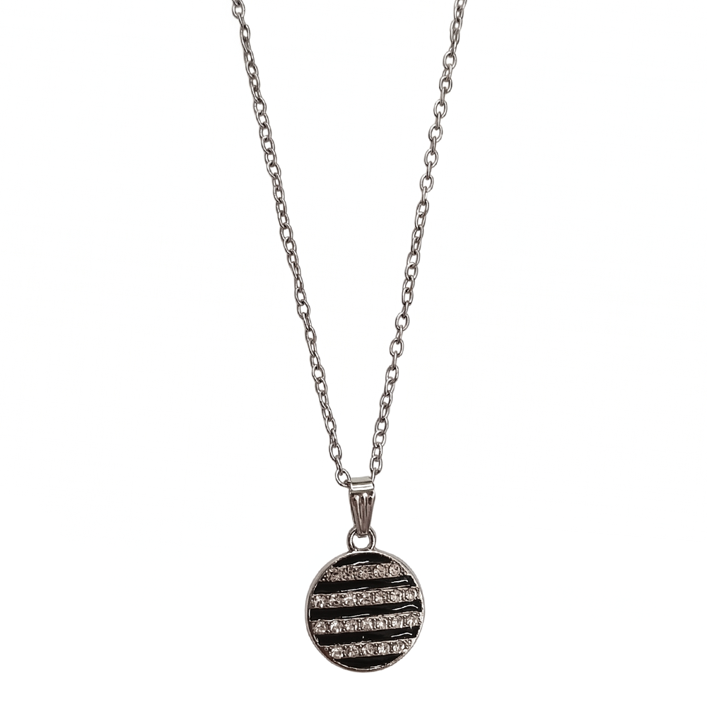 The99Jewel Silver Plated Chain Pendant Earrings Rings And Bracelet Jewellery Combo Set