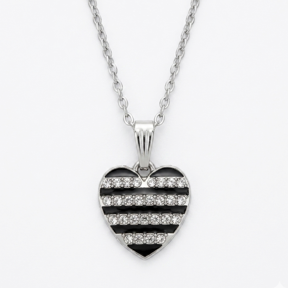The99Jewel Silver Plated Chain Pendant Earrings Rings And Bracelet Jewellery Combo Set