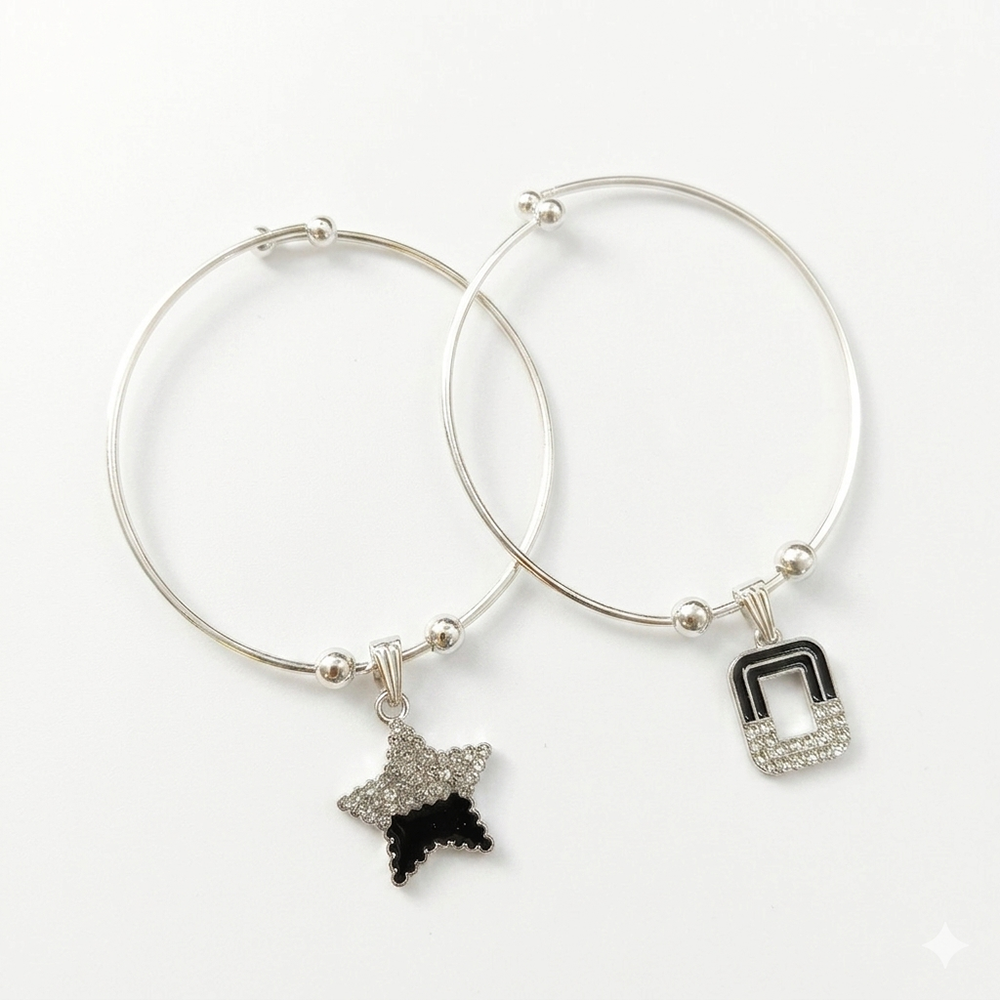 The99Jewel Silver Plated Elegant Austrian Stone Openable Bracelet For Women & Girls