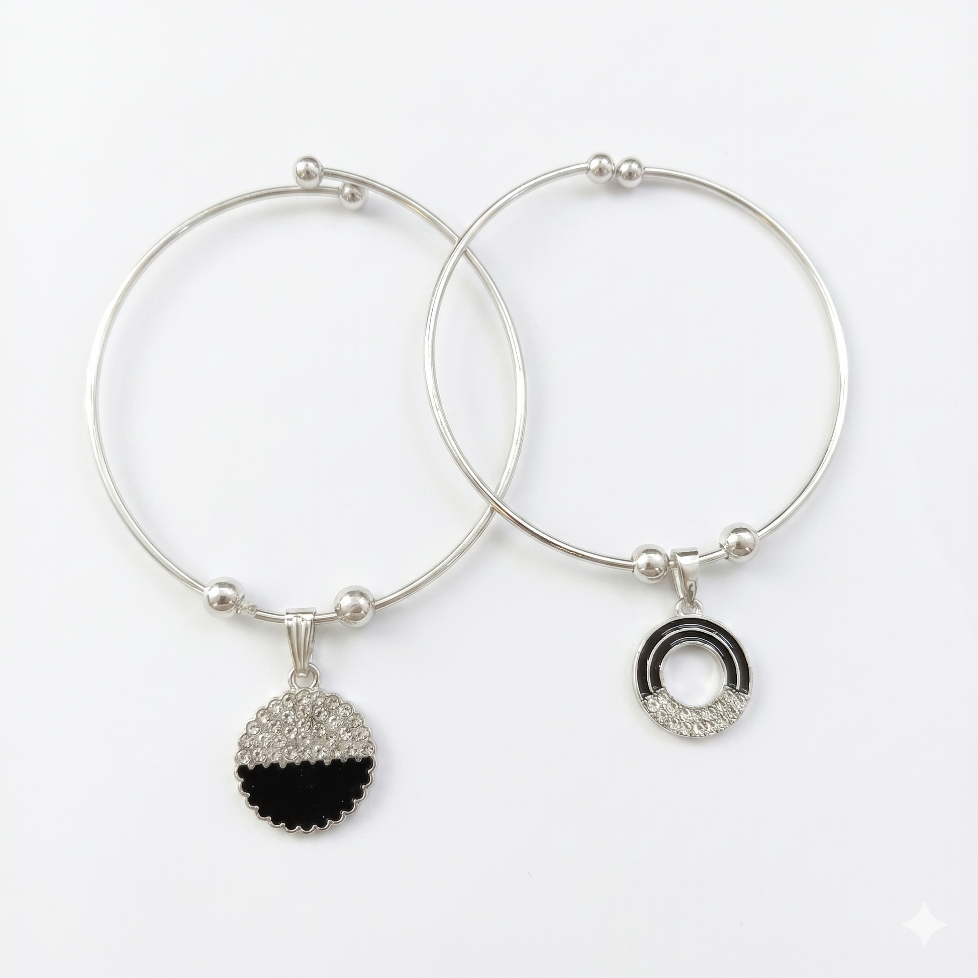 The99Jewel Silver Plated Elegant Austrian Stone Openable Bracelet For Women & Girls