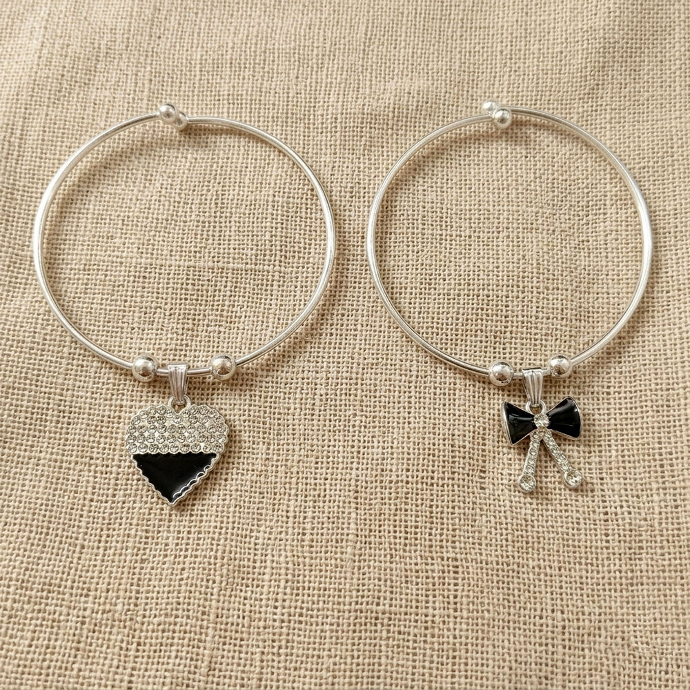 The99Jewel Silver Plated Elegant Austrian Stone Openable Bracelet For Women & Girls