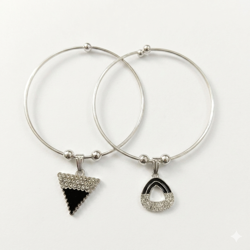 The99Jewel Silver Plated Elegant Austrian Stone Openable Bracelet For Women & Girls