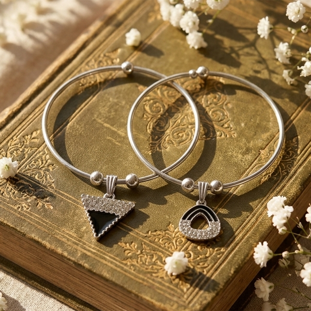 The99Jewel Silver Plated Elegant Austrian Stone Openable Bracelet For Women & Girls