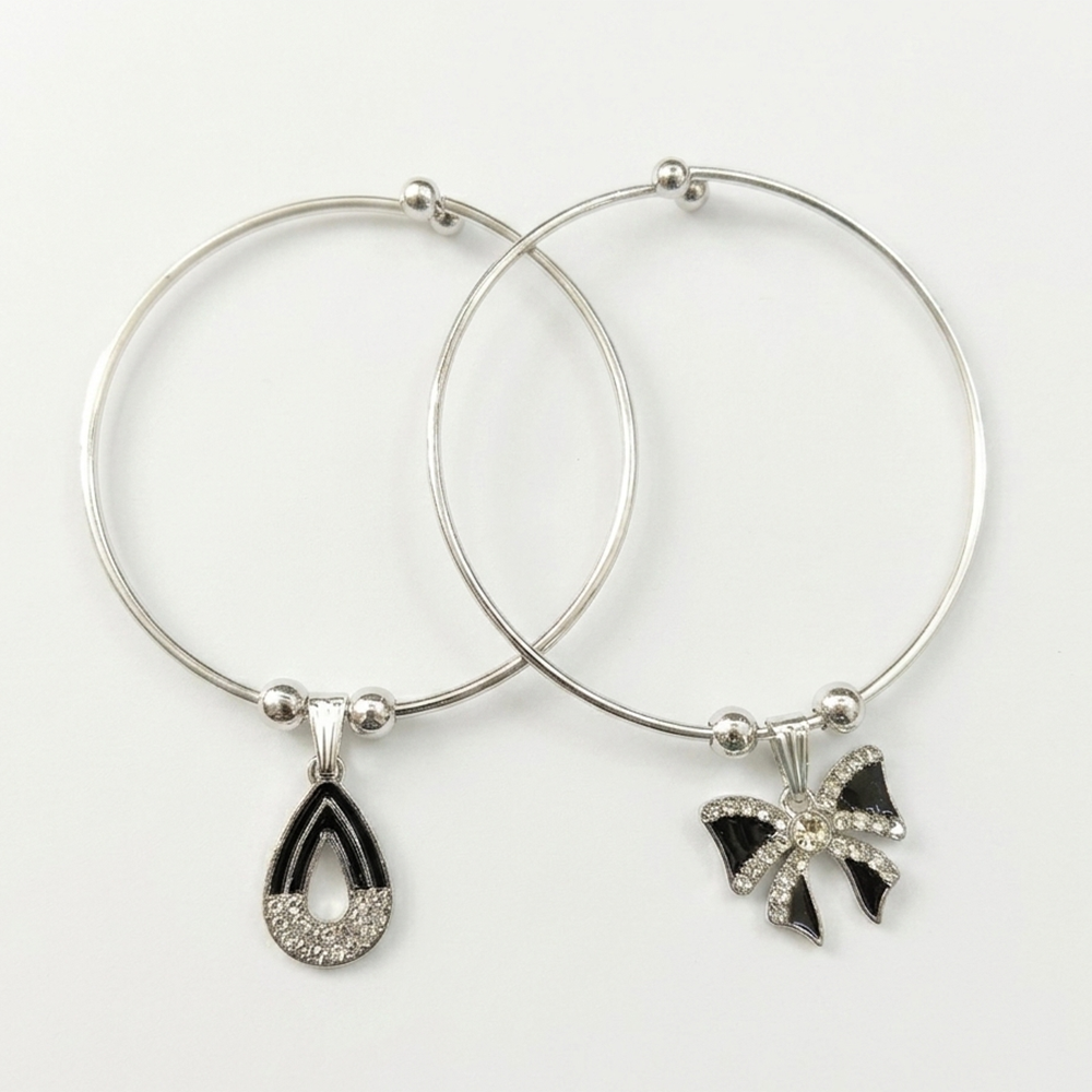 The99Jewel Silver Plated Elegant Austrian Stone Openable Bracelet For Women & Girls