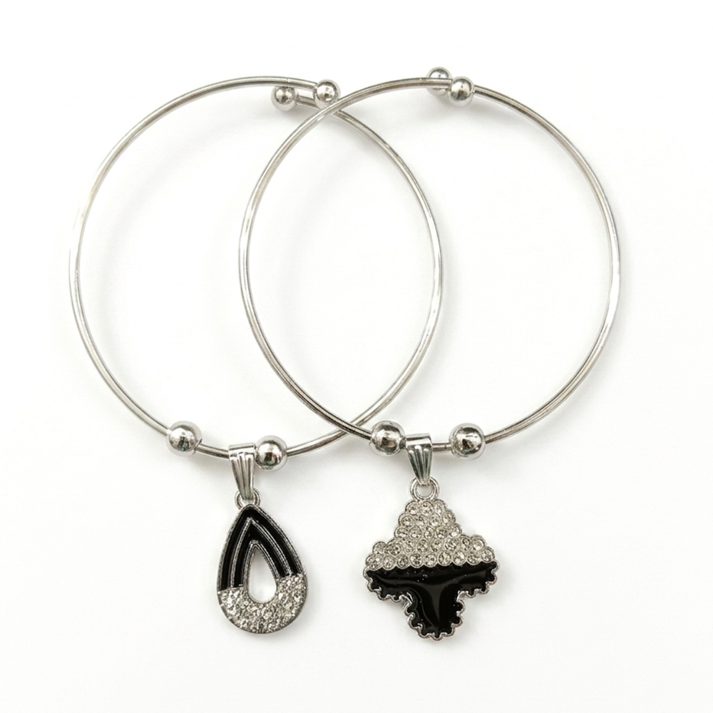 The99Jewel Silver Plated Elegant Austrian Stone Openable Bracelet For Women & Girls