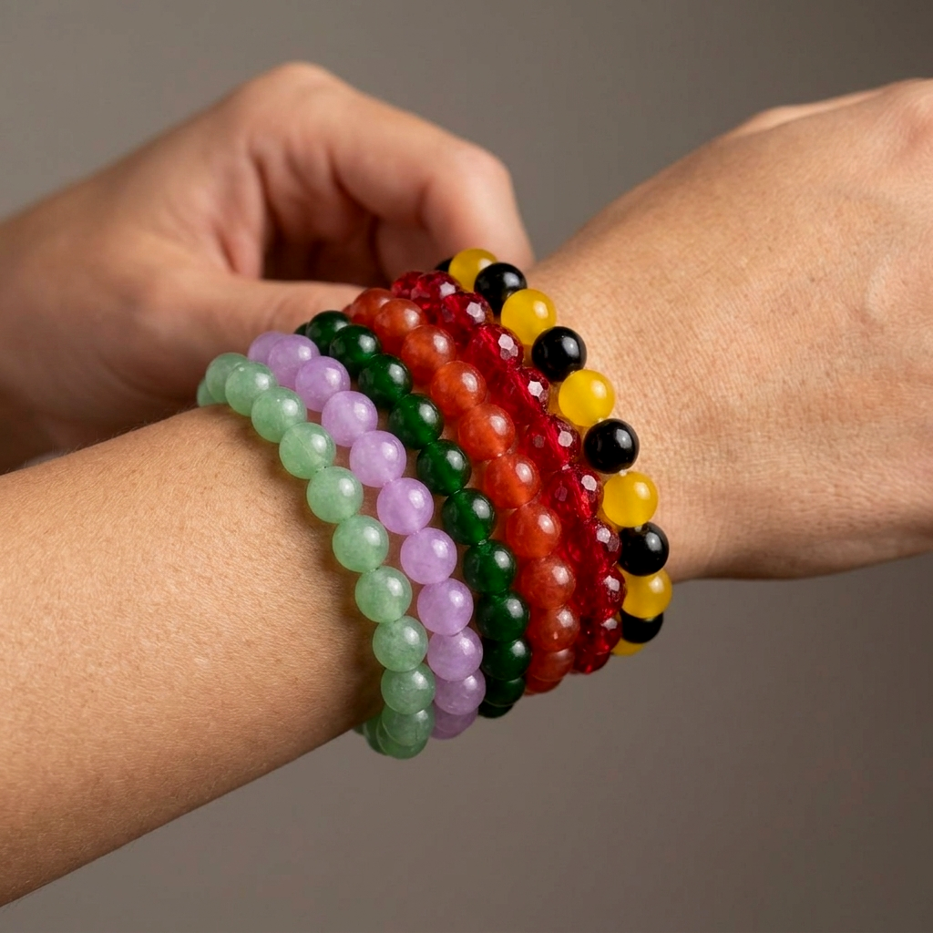 The99Jewel Multicolor Beaded Bracelet Combo for Women | Fashion Jewelry Set