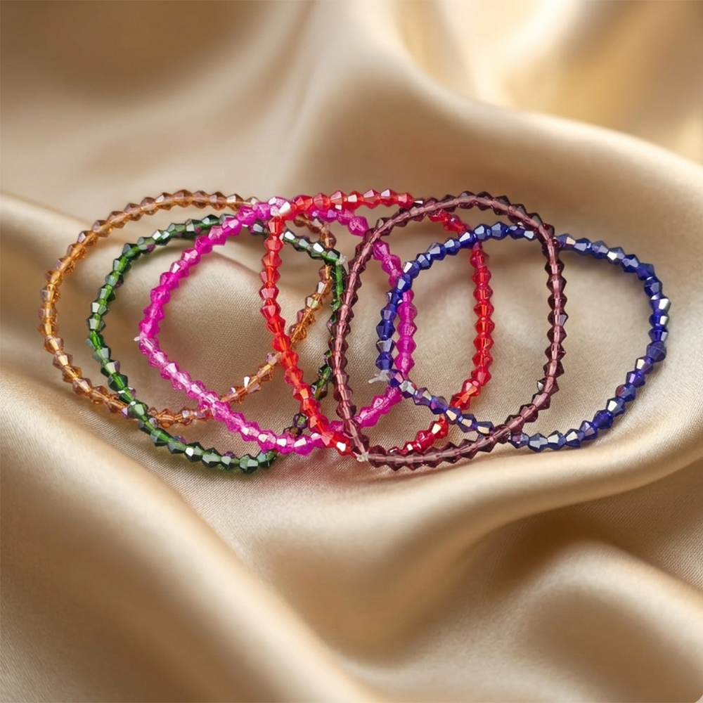 The99Jewel Colour Full Fashion Bracelet Combo Set of 6 for Women
