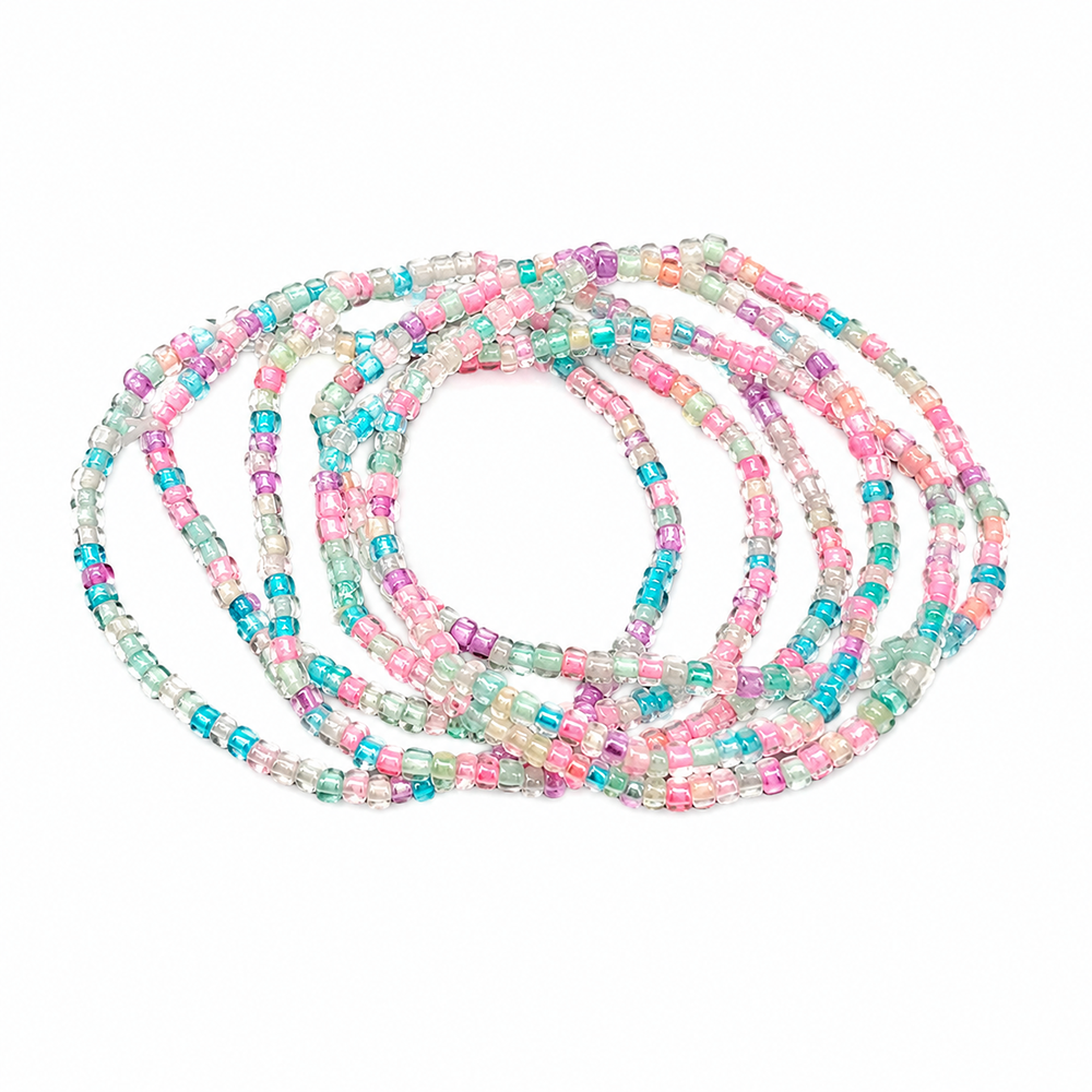 The99Jewel Trendy Multi Strand Seed Bead Bracelet with Combo Set of 6 for Women