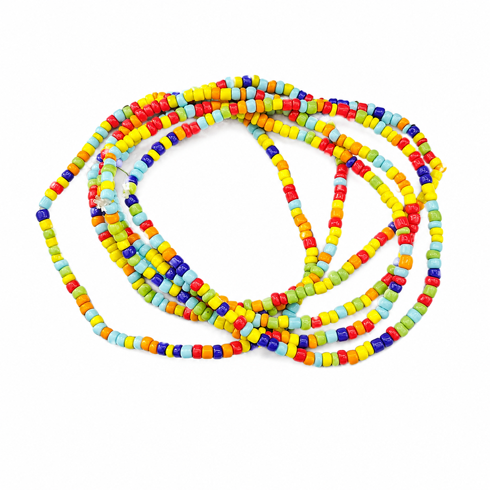 The99Jewel Multi Strand Rainbow Seed Bead Bracelet Combo Set of 6 for Women
