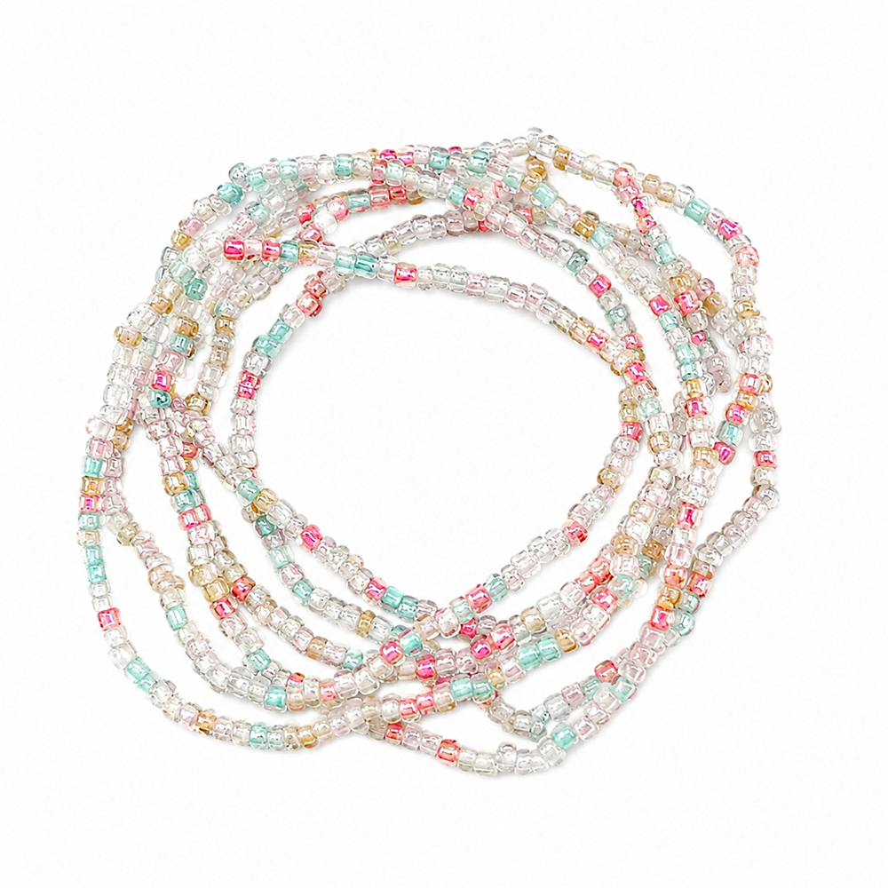 The99Jewel Trendy Multi Strand Seed Bead Bracelet Combo Set of 6 for Women