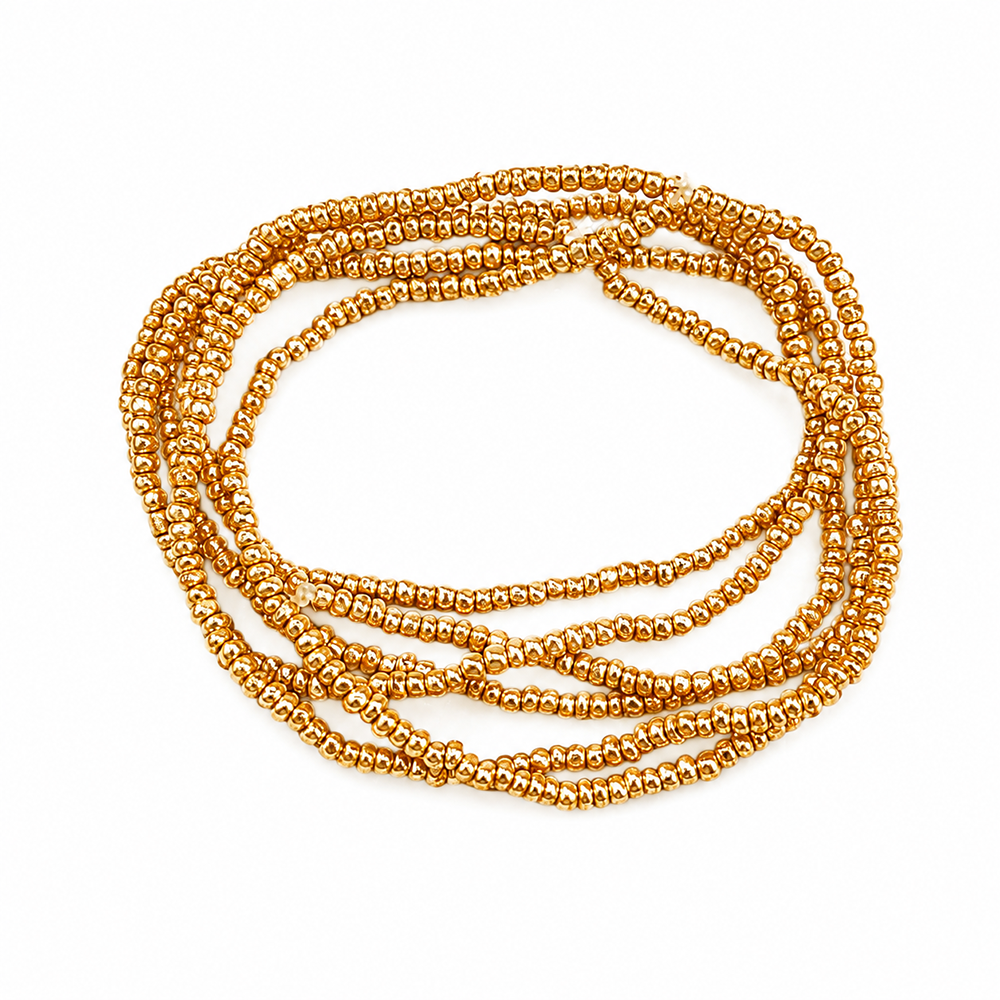 The99Jewel Trendy Silver Strand Seed Bead Bracelet Combo Set of 6 for Women