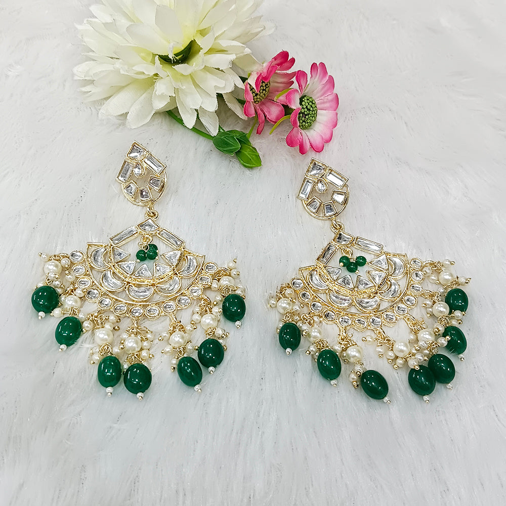 The99Jewel Royal Kundan Stone Dangler  Earrings for Women | Elegant Ethnic Stone Jewellery for Festivals, Weddings and Parties