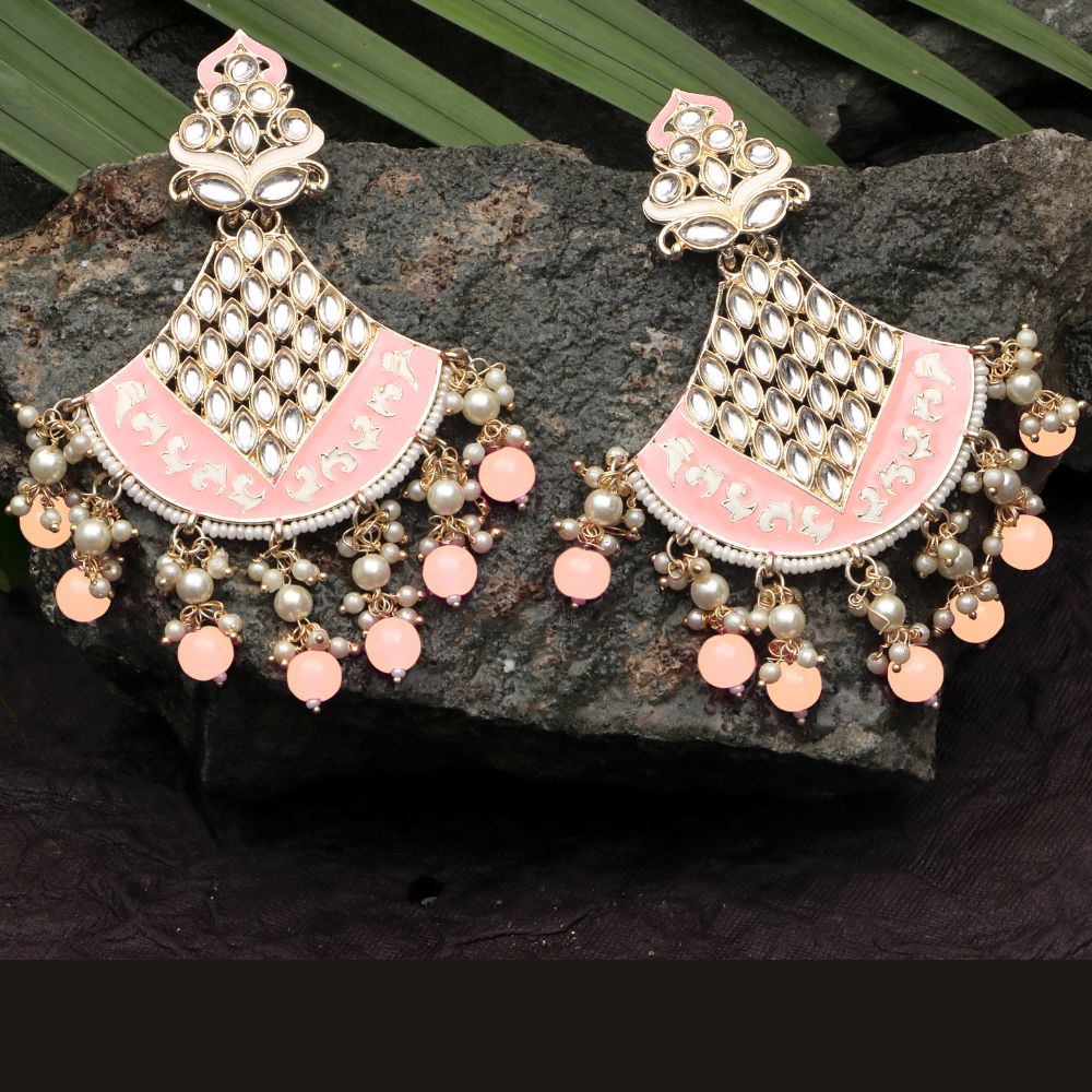 The99Jewel Traditional Dangler Earrings for Women | Elegant Ethnic Long Hanging Earrings for Wedding, Party and Festive Wear