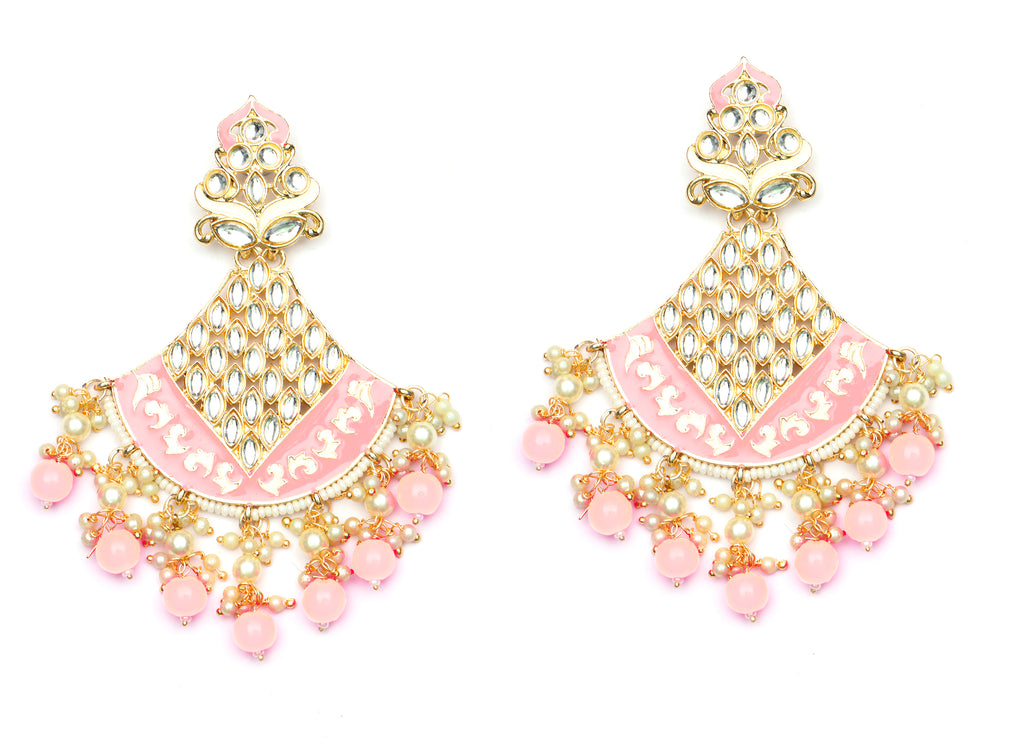 The99Jewel Traditional Dangler Earrings for Women | Elegant Ethnic Long Hanging Earrings for Wedding, Party and Festive Wear