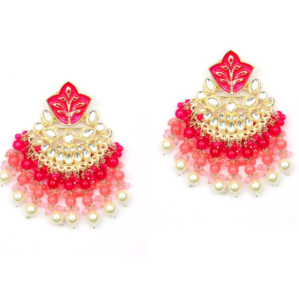 The99Jewel Classic Indian Traditional Dangler Earrings for Women | Stylish Ethnic Jewellery for Sarees, Salwar Suits and Lehengas