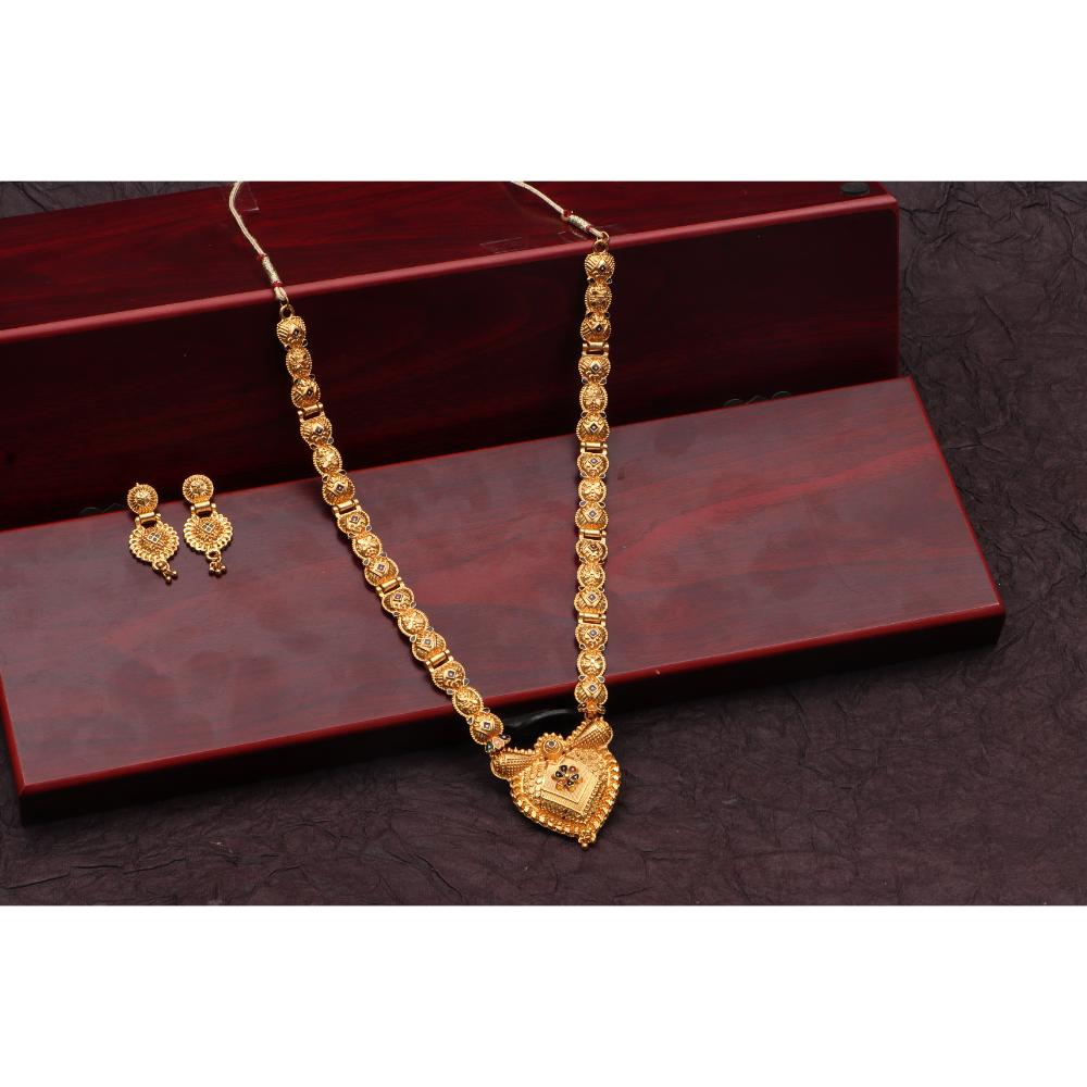 The99Jewel Gold Look Forming Long Necklace Set