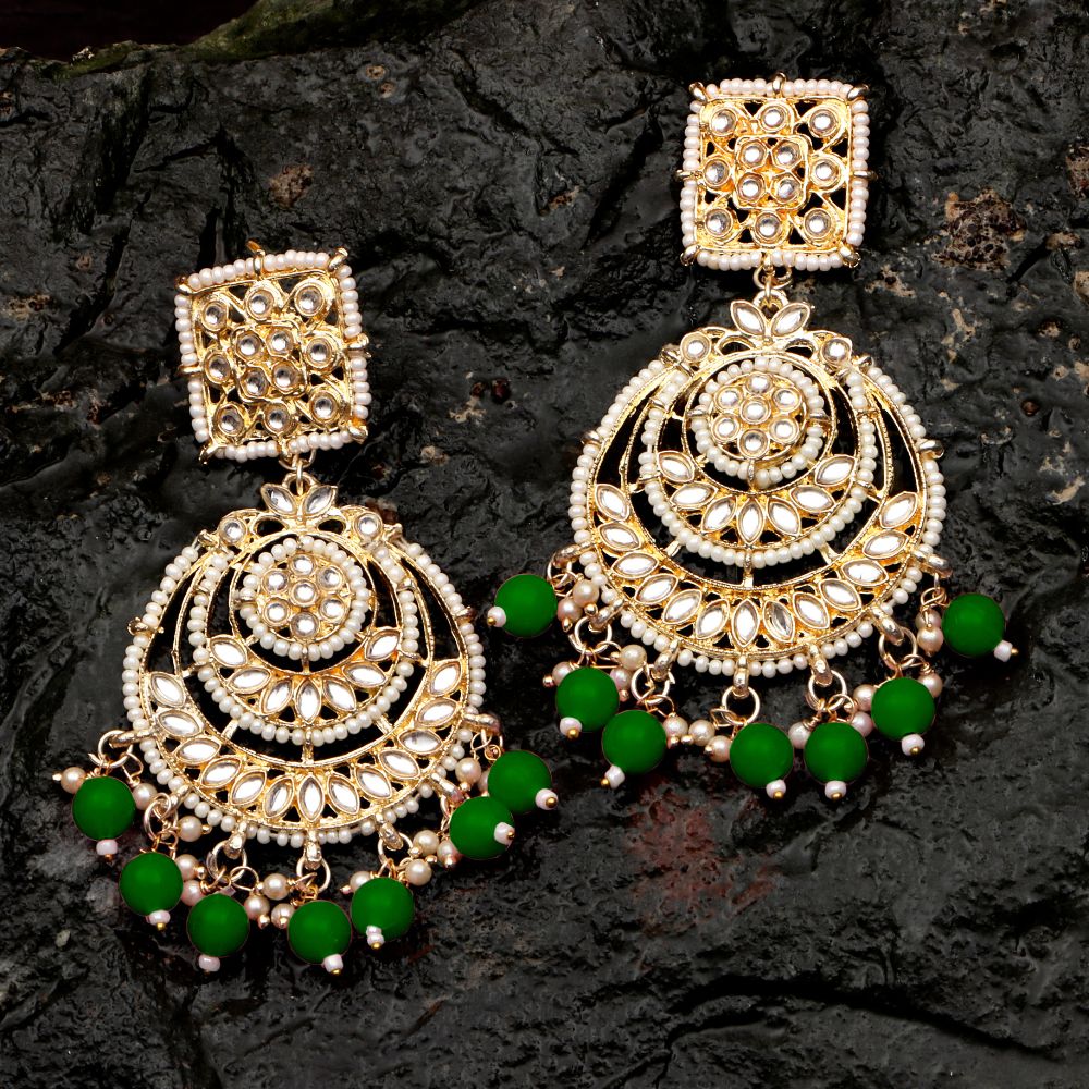 The99Jewel Classic Indian Traditional Dangler Earrings for Women | Stylish Ethnic Jewellery for Sarees, Salwar Suits and Lehengas