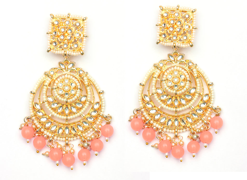 The99Jewel Classic Indian Traditional Dangler Earrings for Women | Stylish Ethnic Jewellery for Sarees, Salwar Suits and Lehengas