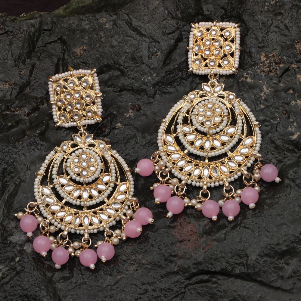 The99Jewel Classic Indian Traditional Dangler Earrings for Women | Stylish Ethnic Jewellery for Sarees, Salwar Suits and Lehengas