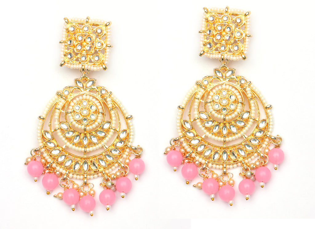 The99Jewel Classic Indian Traditional Dangler Earrings for Women | Stylish Ethnic Jewellery for Sarees, Salwar Suits and Lehengas
