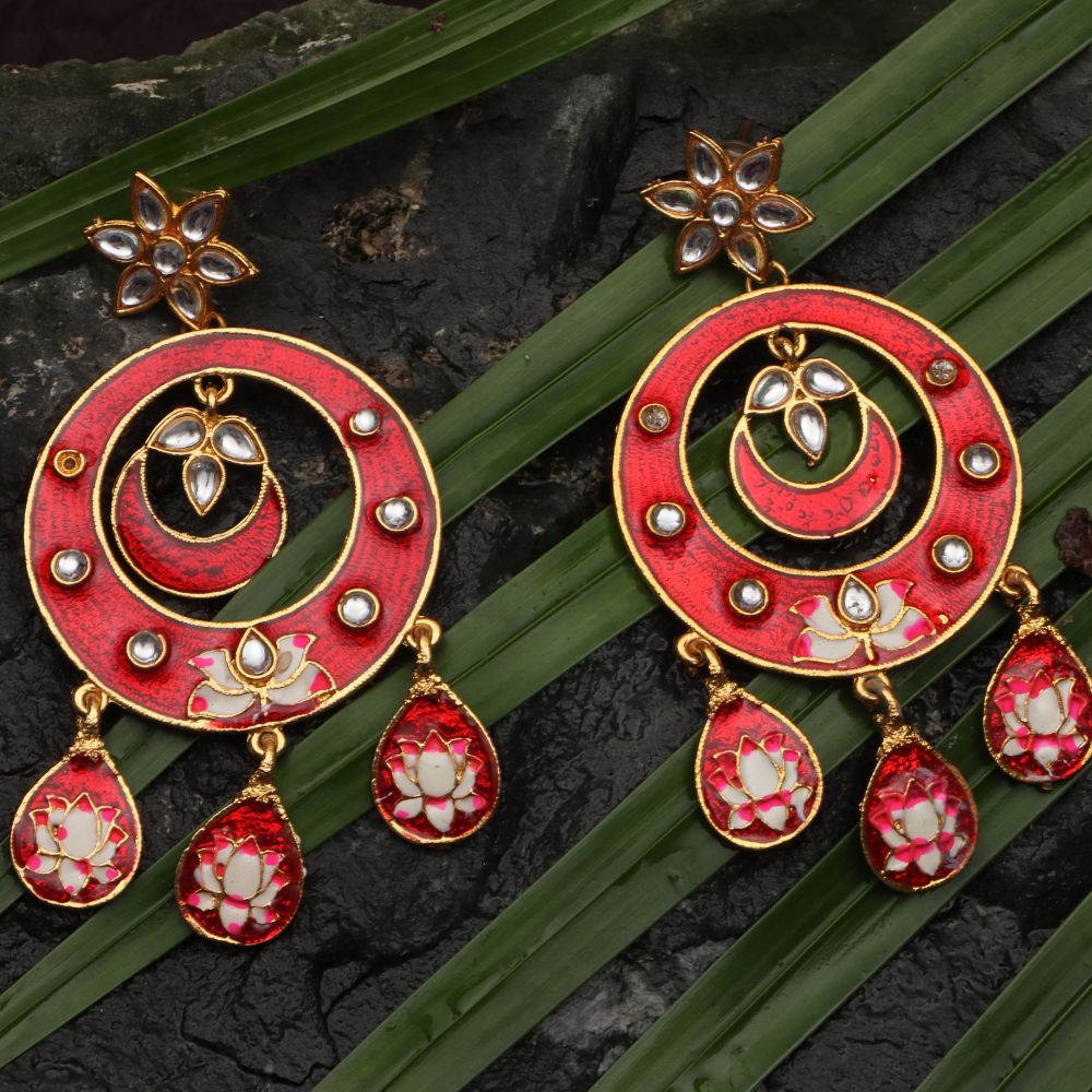 The99Jewel Ethnic Indian Dangler Earrings for Women | Stylish Ethnic Jewellery for Sarees, Salwar Suits and Lehengas