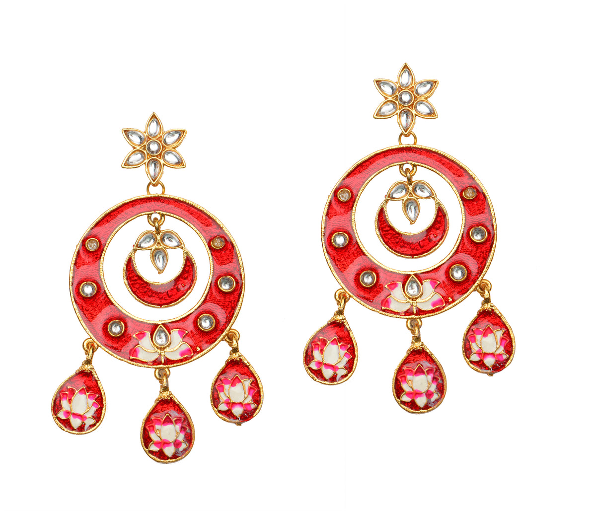 The99Jewel Ethnic Indian Dangler Earrings for Women | Stylish Ethnic Jewellery for Sarees, Salwar Suits and Lehengas