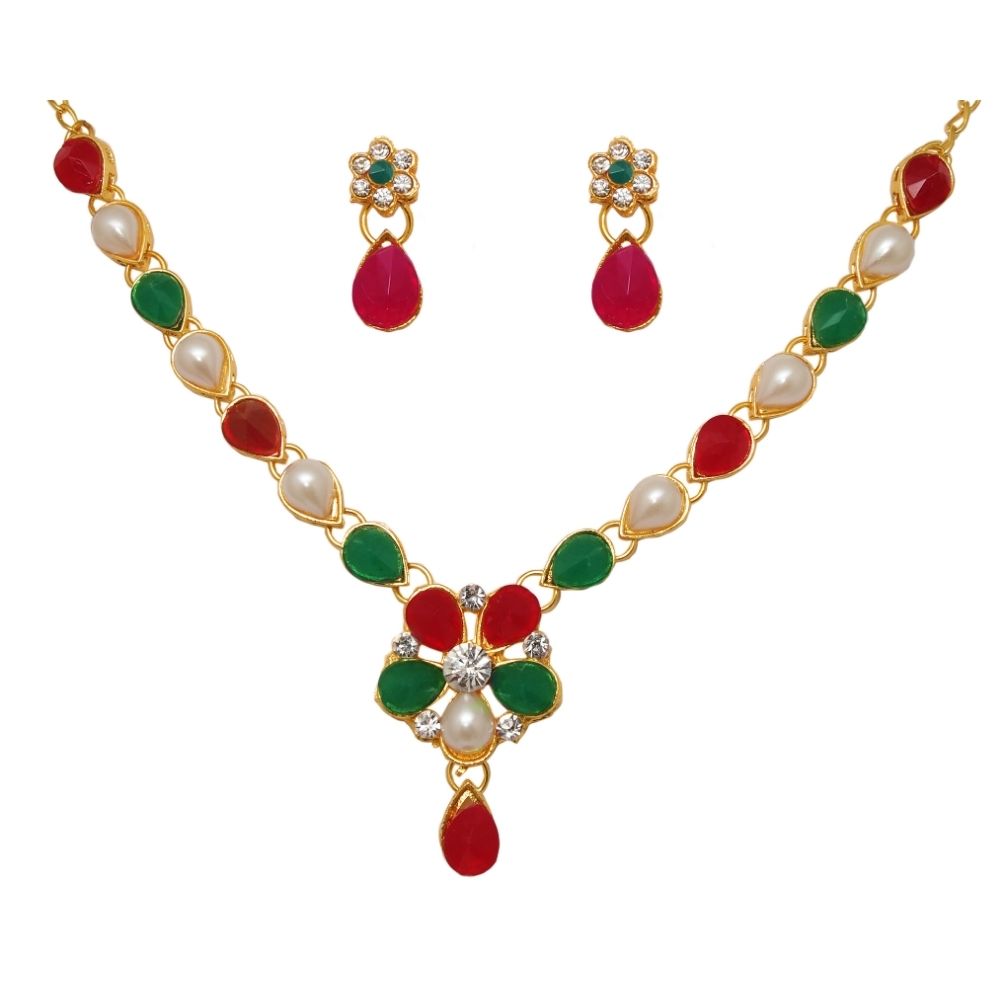 The99Jewel Sparkling Pota Stone Beads Necklace Set