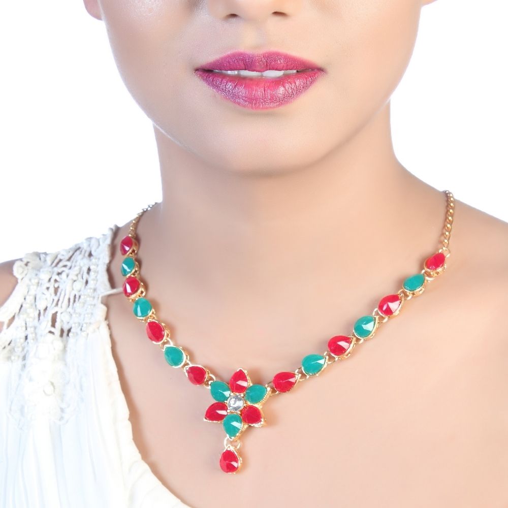 The99Jewel Sparkling Pota Stone Beads Necklace Set