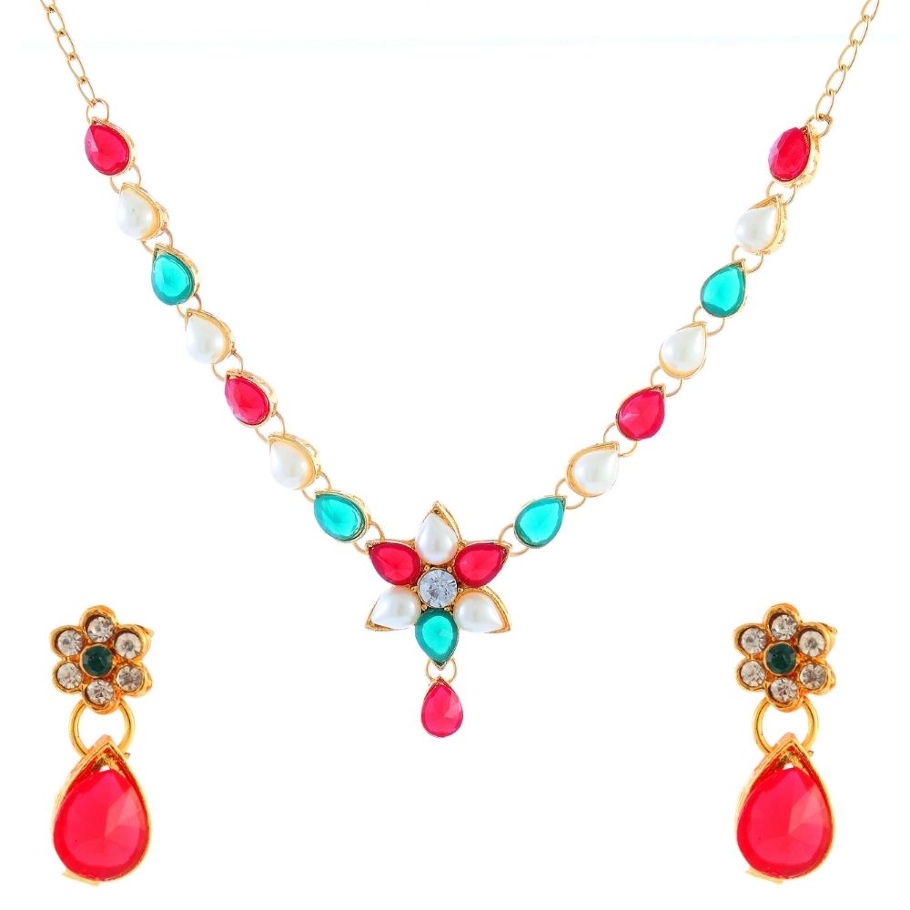 The99Jewel Sparkling Pota Stone Beads Necklace Set