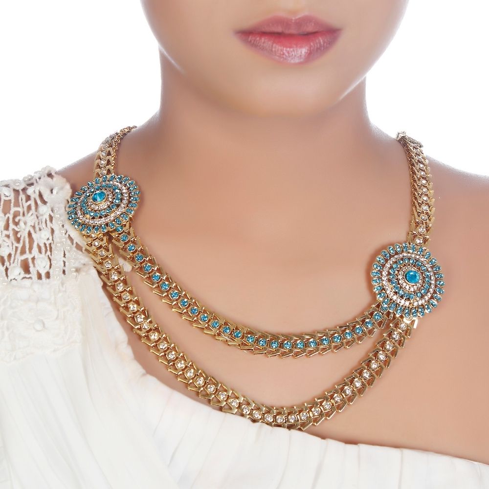 The99Jewel Exclusive Austrian Stone Necklace Set Stylish Jewelry for Women