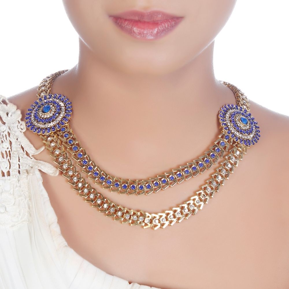 The99Jewel Exclusive Austrian Stone Necklace Set Stylish Jewelry for Women