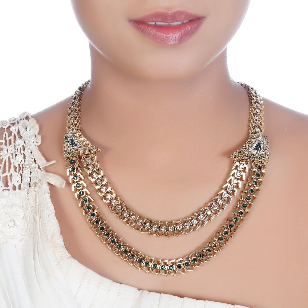 The99Jewel Exclusive Austrian Stone Necklace Set Stylish Jewelry for Women